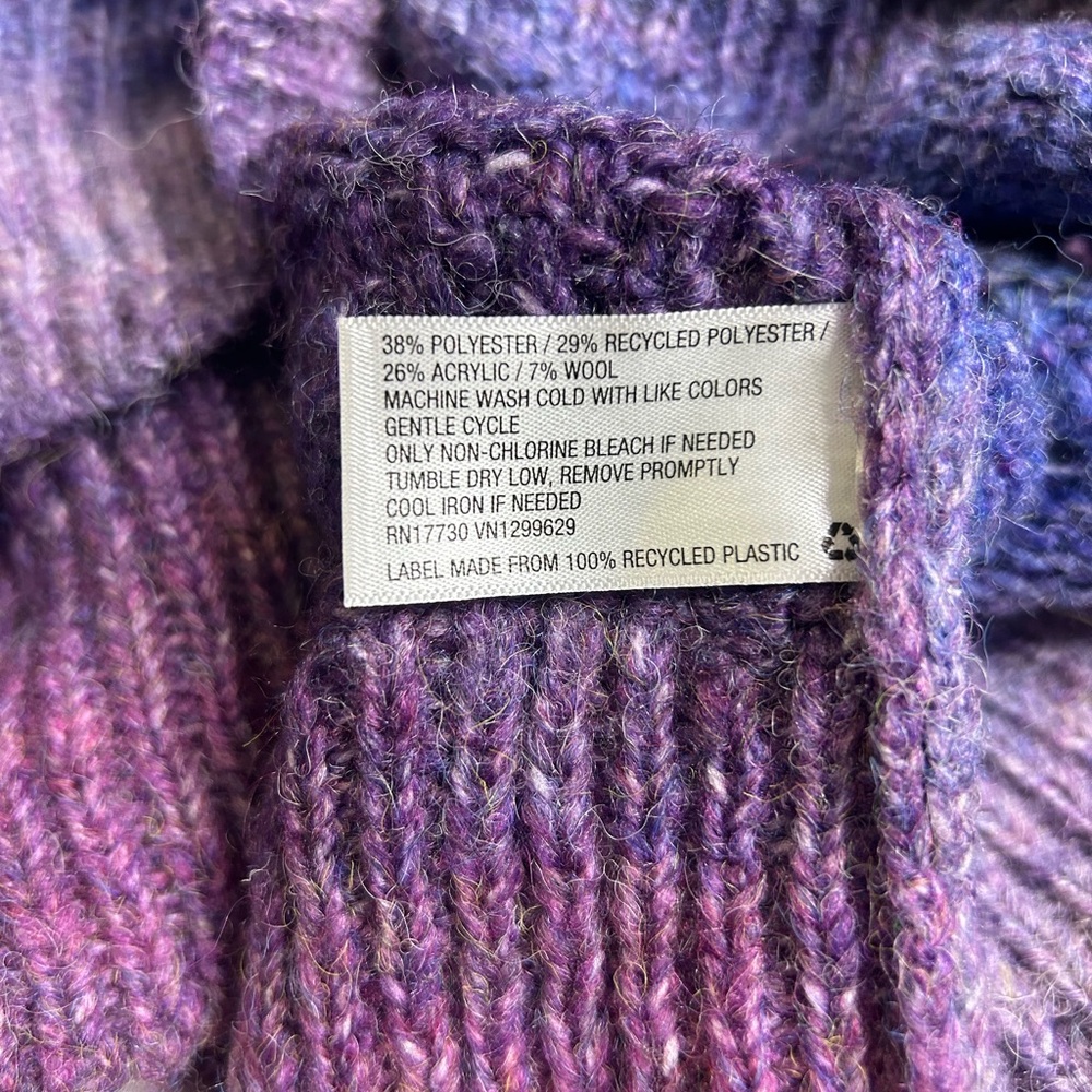 Knox Rose Purple and Blue Gradient Sweater - Picture 5 of 5